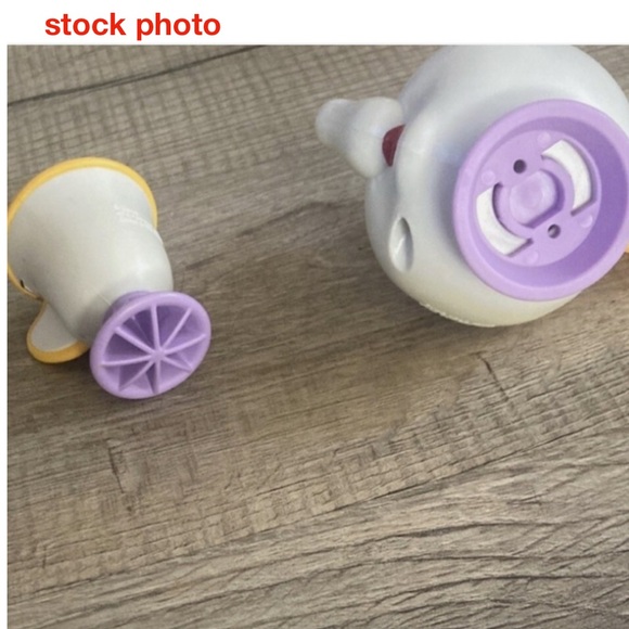 NIB Vtg Disney’s Beauty & the Beast McDonalds Happy Meal Toy 6-Mrs. Potts & Chip - Picture 9 of 9